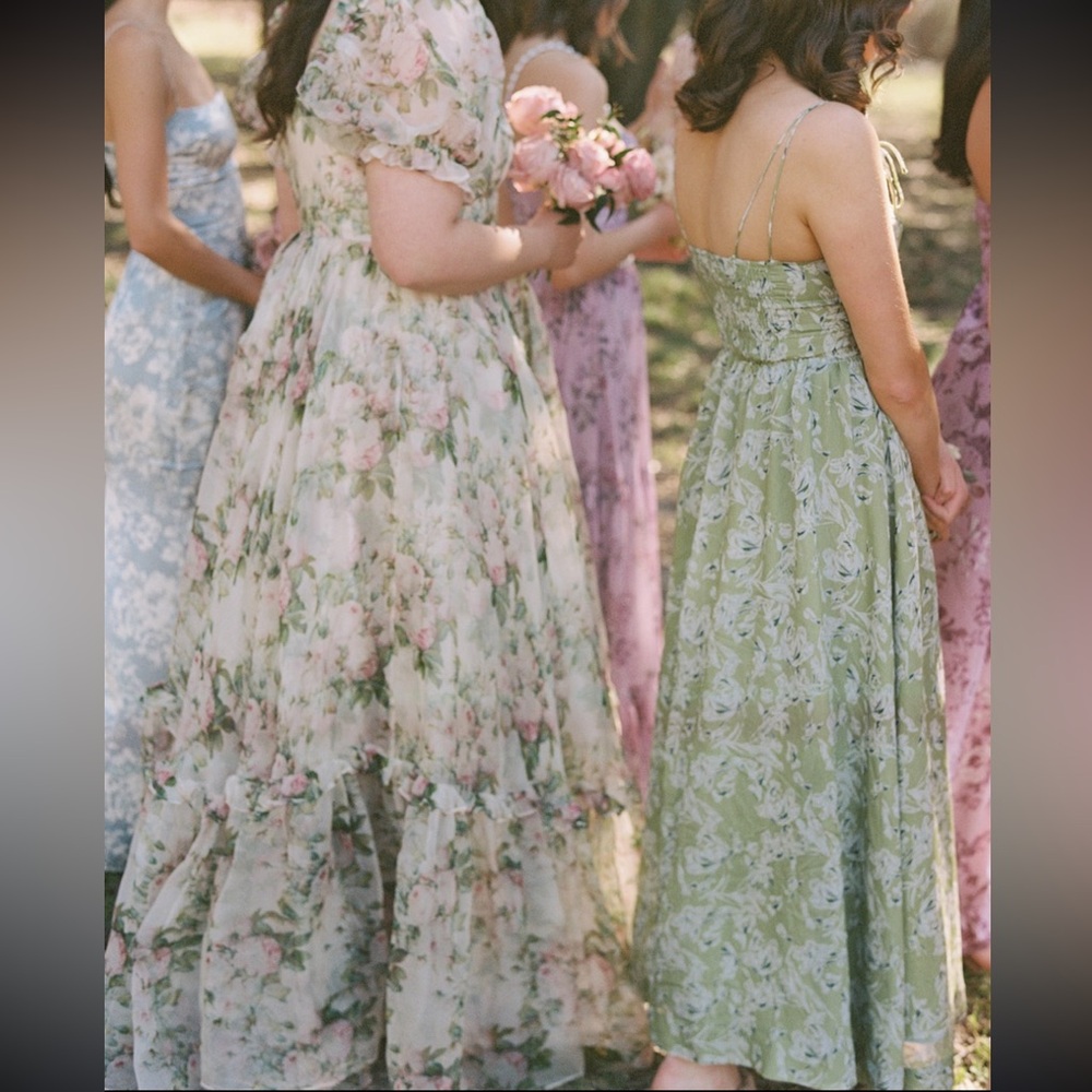 Floral Maxi Dress in Green